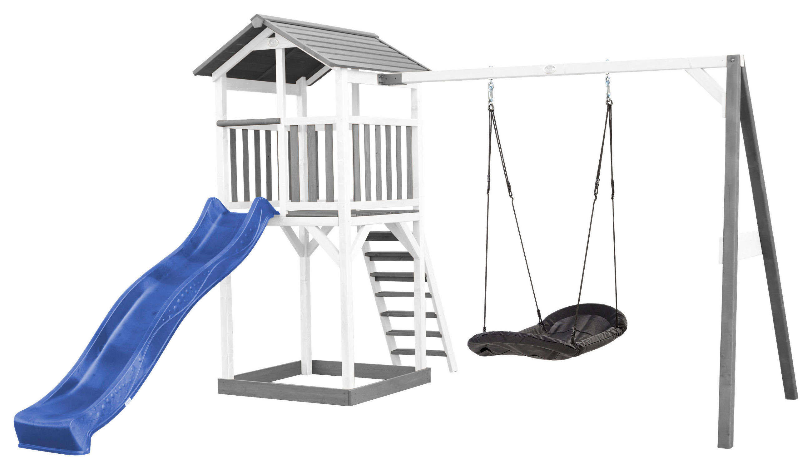 SPIELTURM 356,6/241,9/349 cm  - Blau/Multicolor, Konventionell, Holz/Kunststoff (356,6/241,9/349cm)