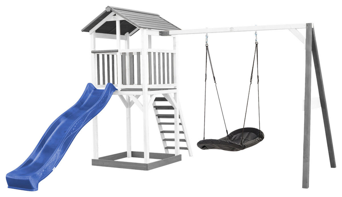 SPIELTURM 356,6/241,9/349 cm  - Blau/Multicolor, KONVENTIONELL, Holz/Kunststoff (356,6/241,9/349cm) - Ambia Garden