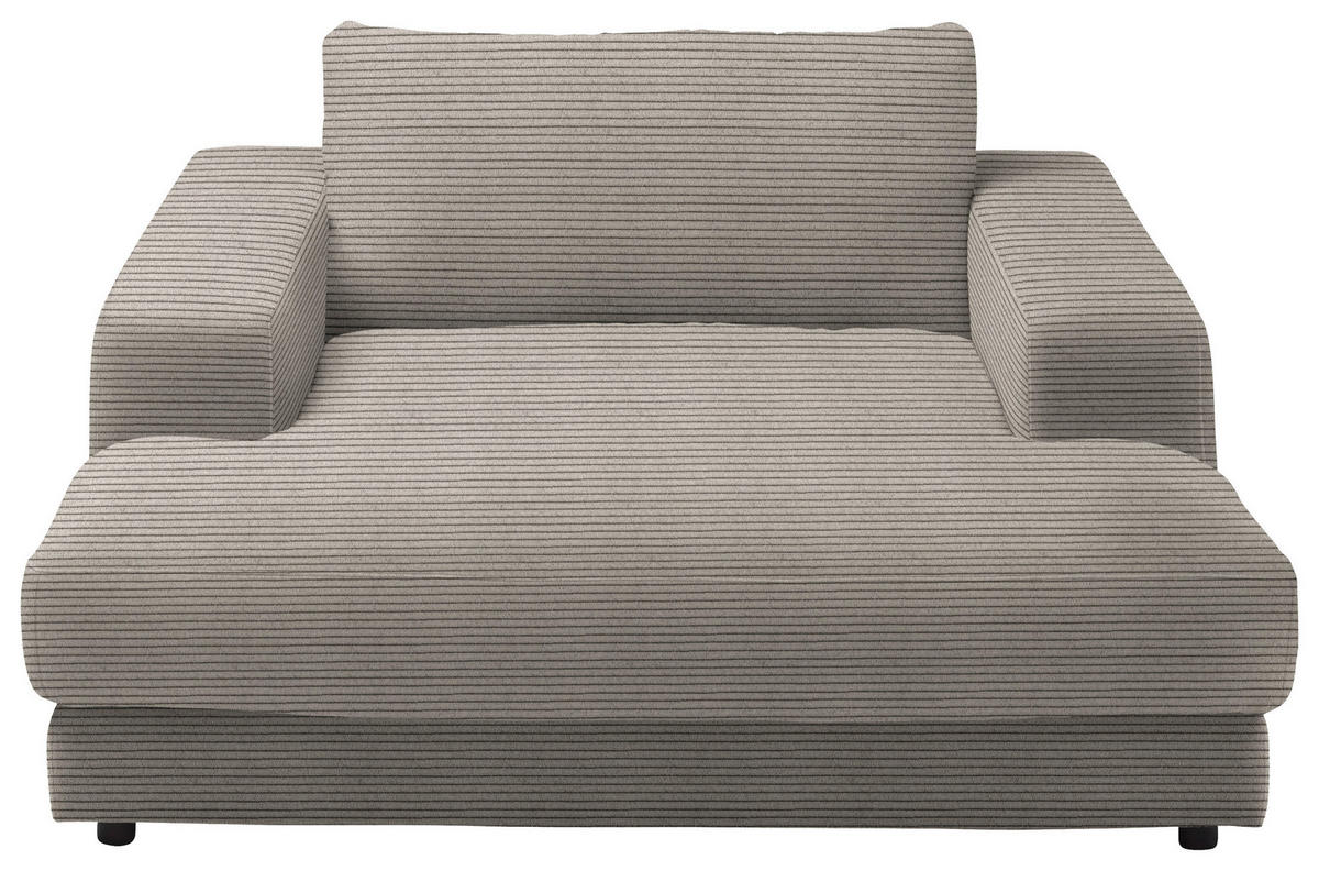 XXL-SESSEL in Feincord Beige  - Beige/Schwarz, Design, Kunststoff/Textil (150/86/170cm) - Lomoco