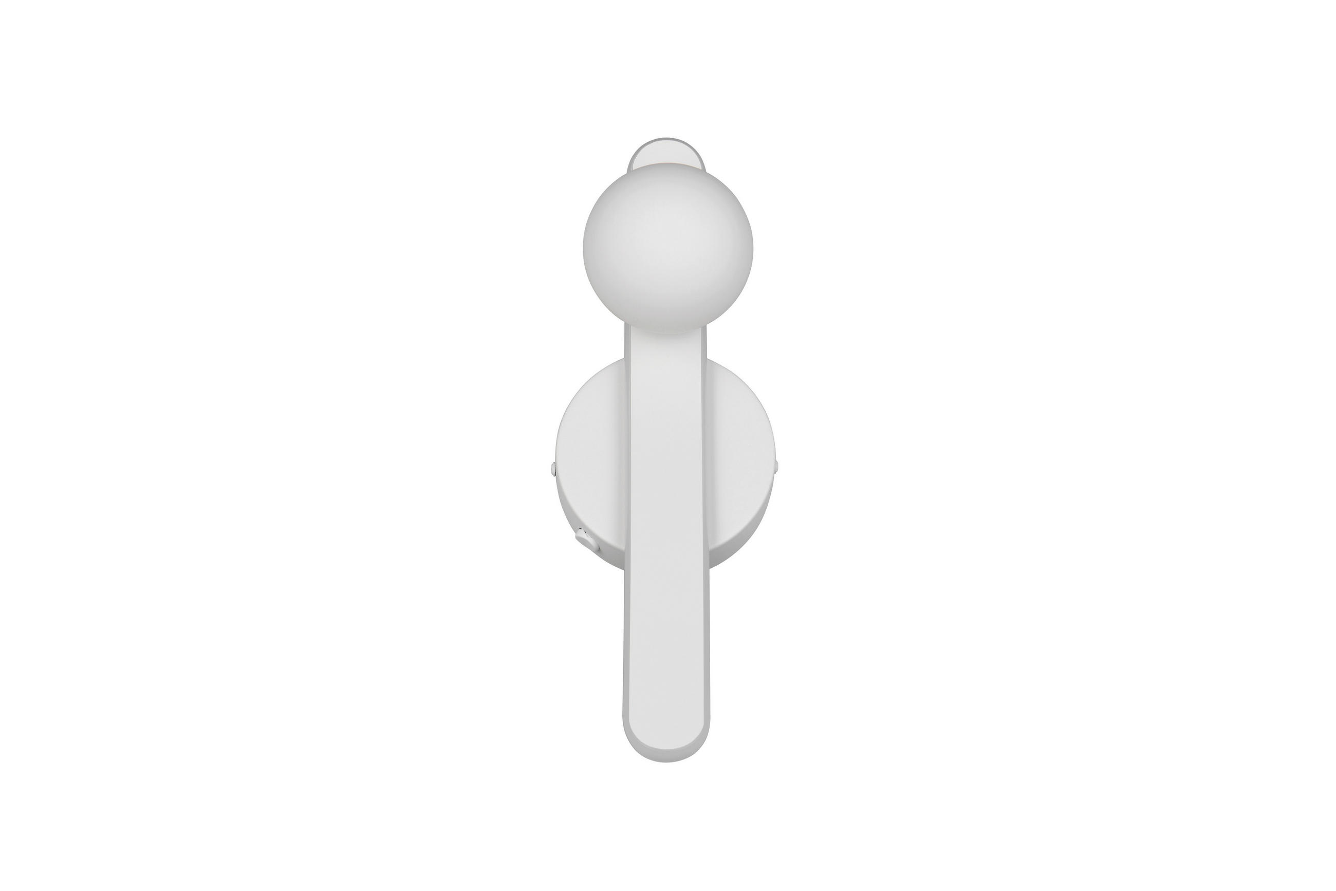 LED-WANDLEUCHTE Napoli 12/34,5 cm  - Weiß, Design, Glas/Kunststoff (12/34,5cm) - Trio Leuchten