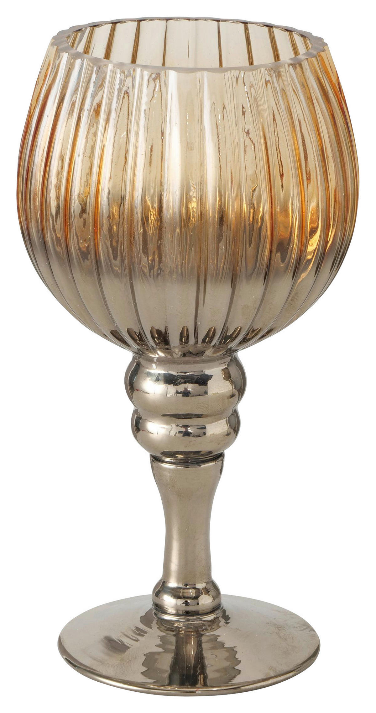 WINDLICHT - Braun, Trend, Glas (10/20cm) - Ambia Home