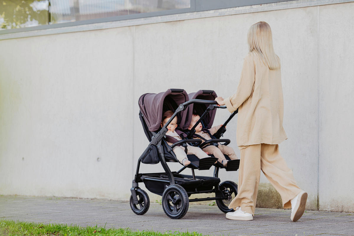 ZWILLINGSWAGEN  - Anthrazit, Basics, Metall (78,5/110/108cm) - TFK