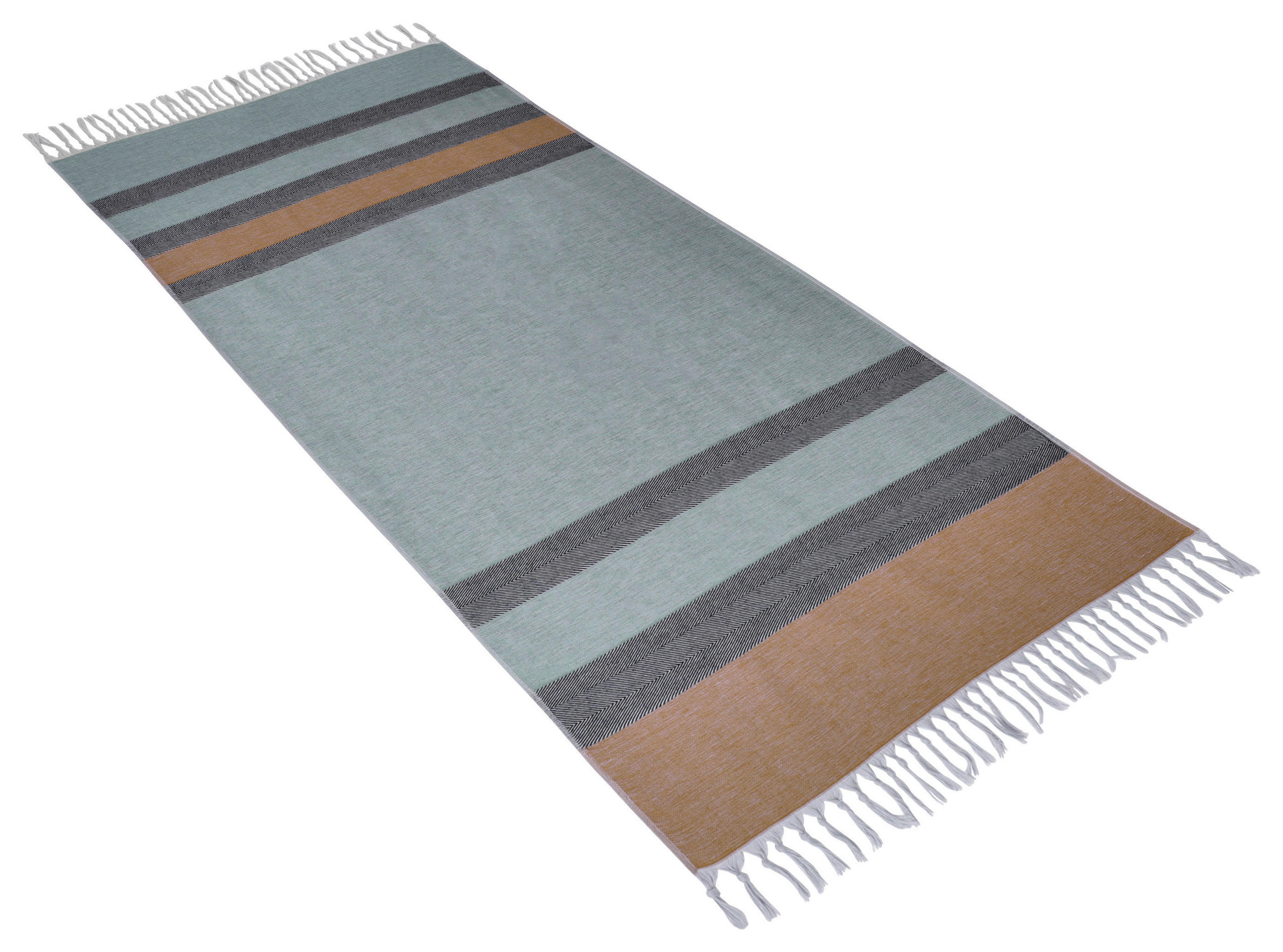 SAUNATUCH 180/180 cm Amun Grau  - Grau, Basics, Textil (180/180cm) - Vossen