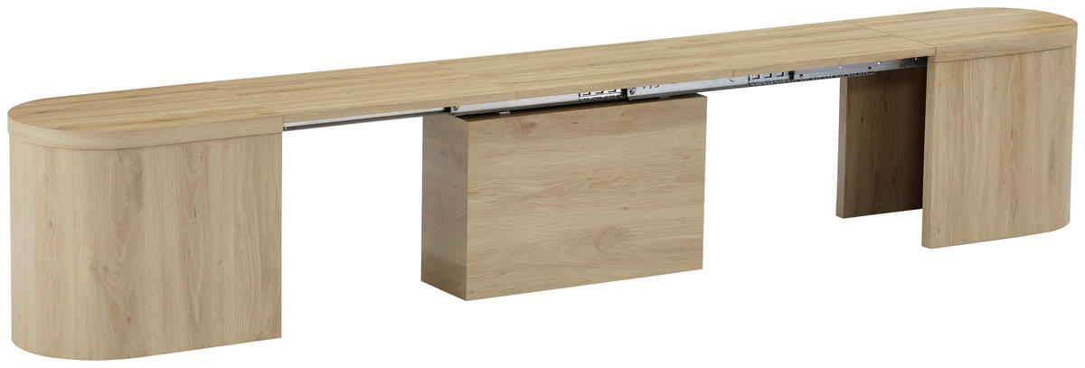 SITZBANK in Holzwerkstoff Eichefarben  - Eichefarben, MODERN, Holzwerkstoff (100/262/36/46cm) - P & B