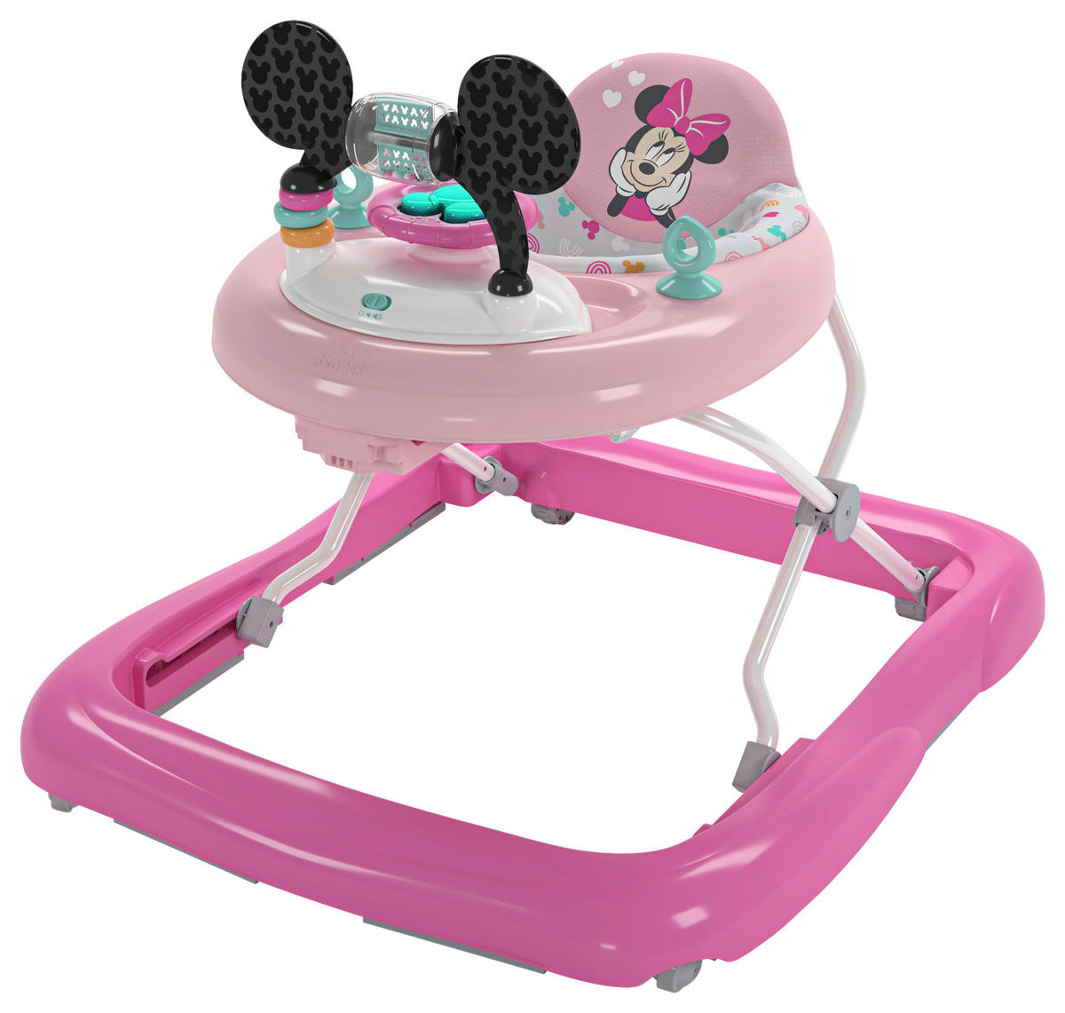 DJEČJA GURALICA/HODALICA   - ružičasta/višebojno, Basics, metal/tekstil (68.6/63.5/61cm)