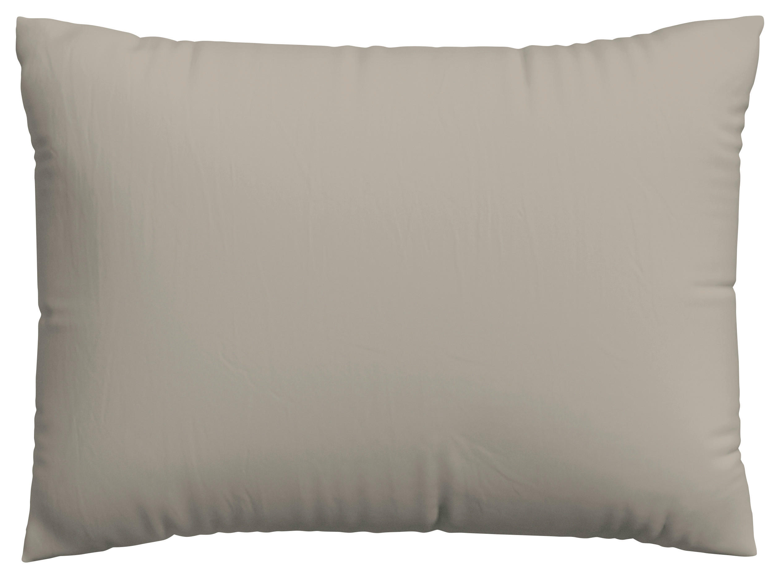 KOPFPOLSTERBEZUG WOVEN SATIN 60/80 cm  - Taupe, Basics, Textil (60/80cm) - Schlafgut