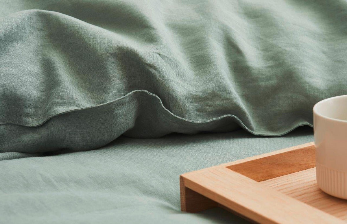 BETTWÄSCHE VALKA Flachgewebe 135/200 cm  - Grün, Basics, Textil (135/200cm) - Marc O'Polo