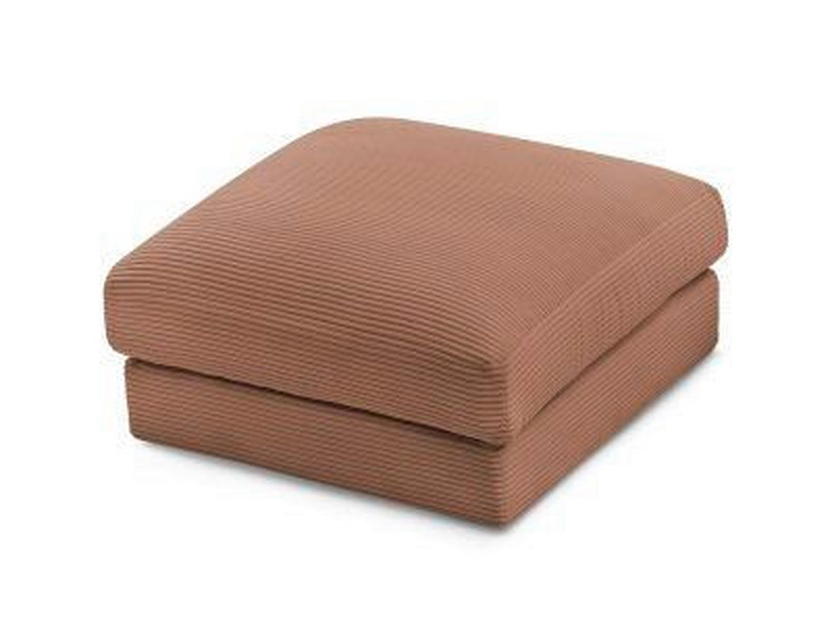 HOCKER LEONARD Cord Orange  - Schwarz/Orange, MODERN, Kunststoff/Textil (86/43/86cm)