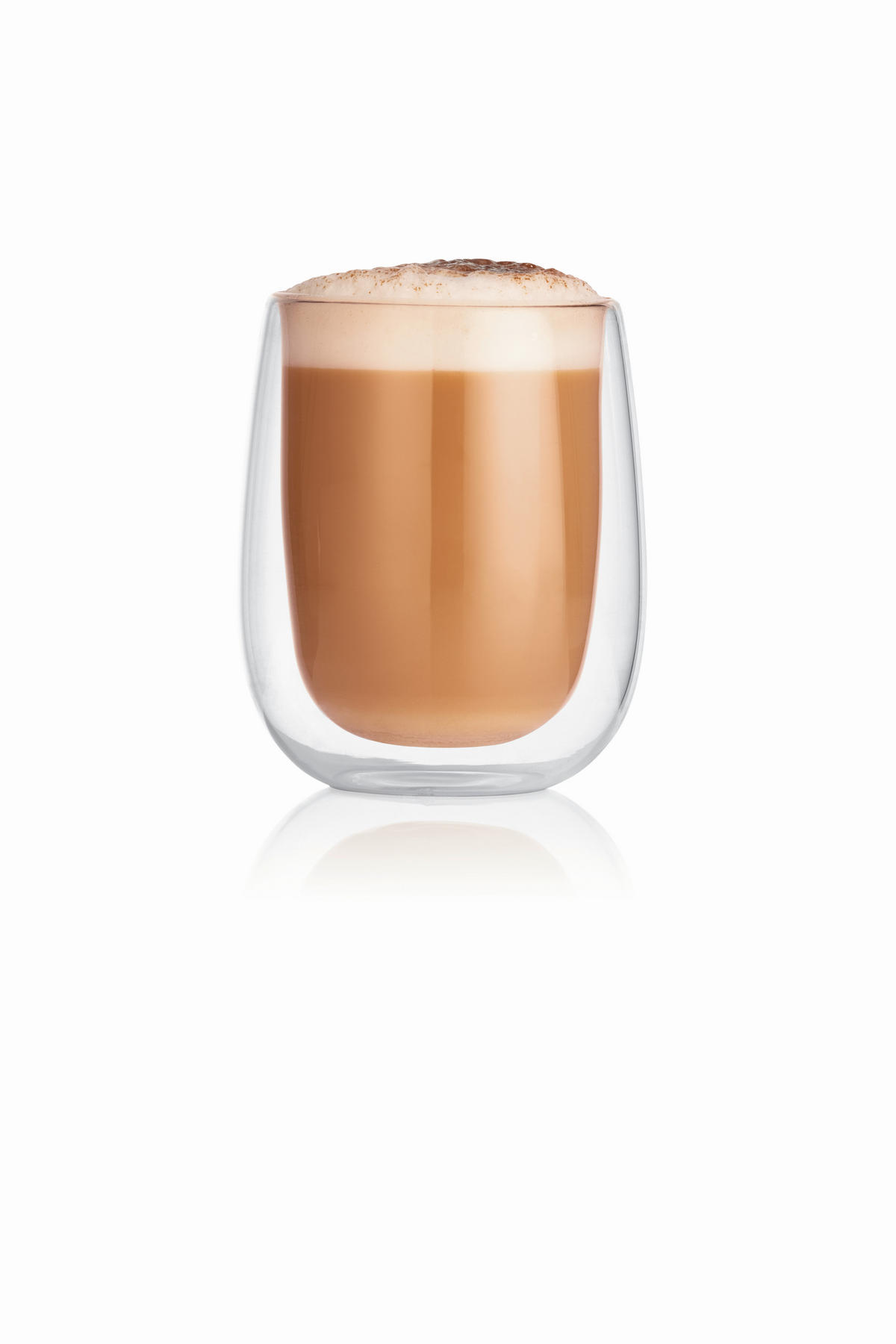 Cappuccinothermogläser 2er set  2-teilig  - Transparent, Basics, Glas (7,5/4,5/9cm) - GOURMETMAXX