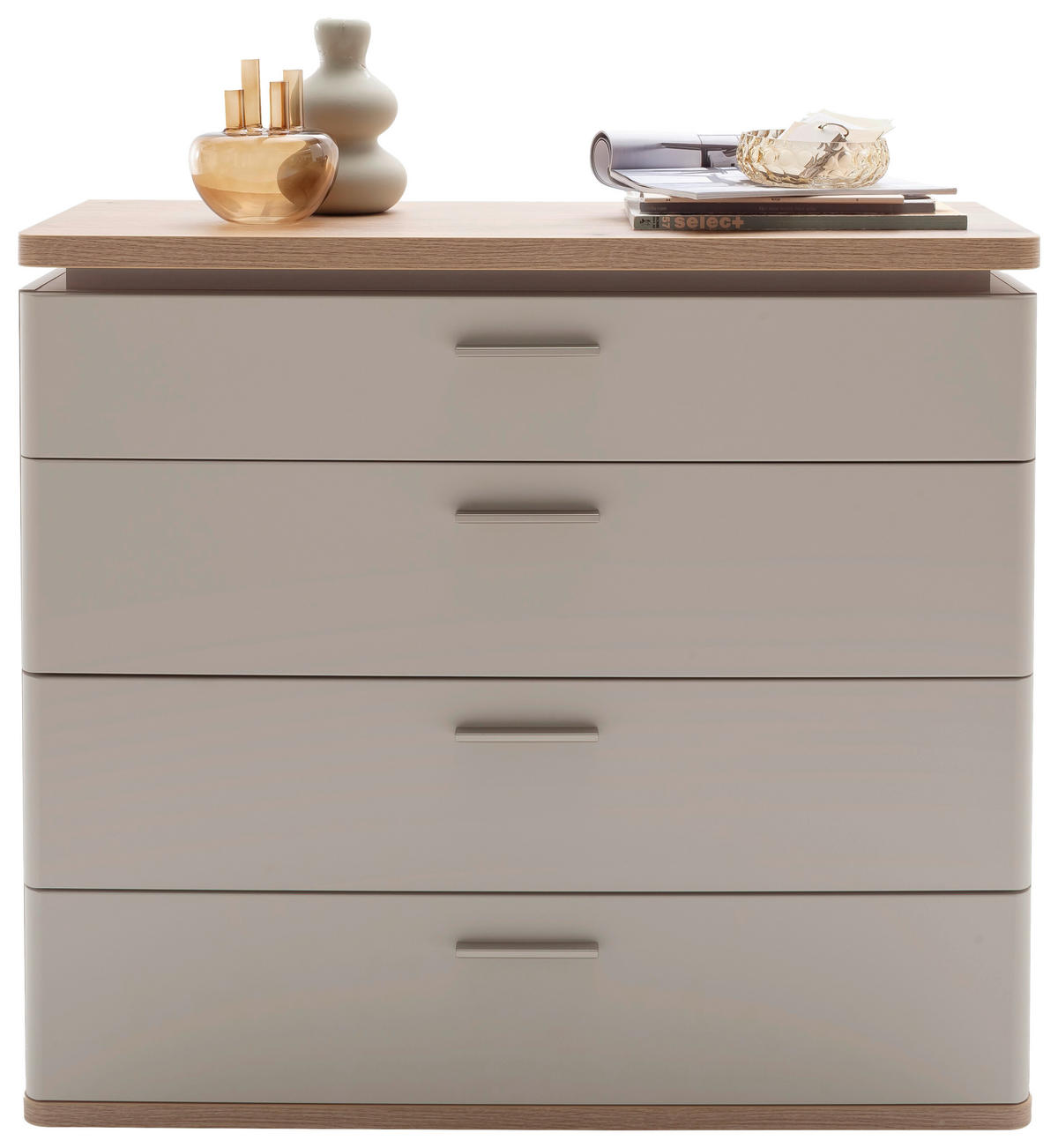 KOMMODE  in 100/90/41 cm  - Kaschmir/Eichefarben, Design, Holz/Holzwerkstoff (100/90/41cm) - Venda