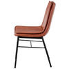 STUHL-SET  in Eisen Metall, Kunststoff  - Cognac, Design, Kunststoff/Metall (46/84/60cm) - Kayoom