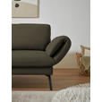 ECKSOFA  in Flachgewebe Dunkelgrün  175-224/255-365 cm  - Dunkelgrün/Schwarz, Design, Textil/Metall (175-224/255-365cm) - Dieter Knoll