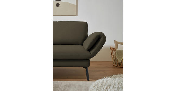 ECKSOFA  in Flachgewebe Dunkelgrün  175-224/255-365 cm  - Dunkelgrün/Schwarz, Design, Textil/Metall (175-224/255-365cm) - Dieter Knoll