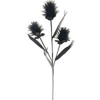 UMĚLÁ KVĚTINA 68 cm - černá, Basics, kov/plast (68cm) - Ambia Home