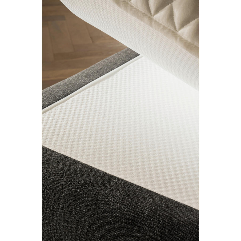 Thumbnail - Schlaraffia Boxspringbett, Anthrazit, Textil, H2, 7-Zonen, Höhe ca. 19 cm, 180x200 cm, Kissen, Topper durchgehend, Härte...