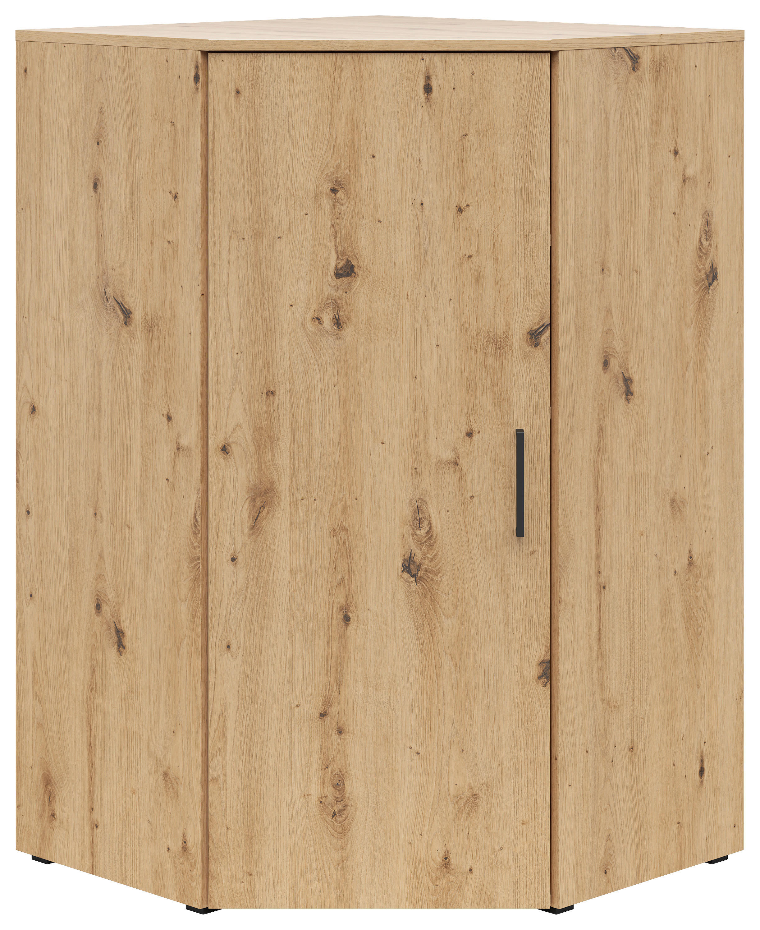 ROHOVÁ KOMODA, dub artisan, 71,5/115/71,5 cm - černá/antracitová, Moderní, kompozitní dřevo/plast (71,5/115/71,5cm) - Carryhome