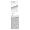 GÄSTEBAD 41 cm  - Weiß/Grau, Basics, Keramik/Holzwerkstoff (41cm) - MID.YOU