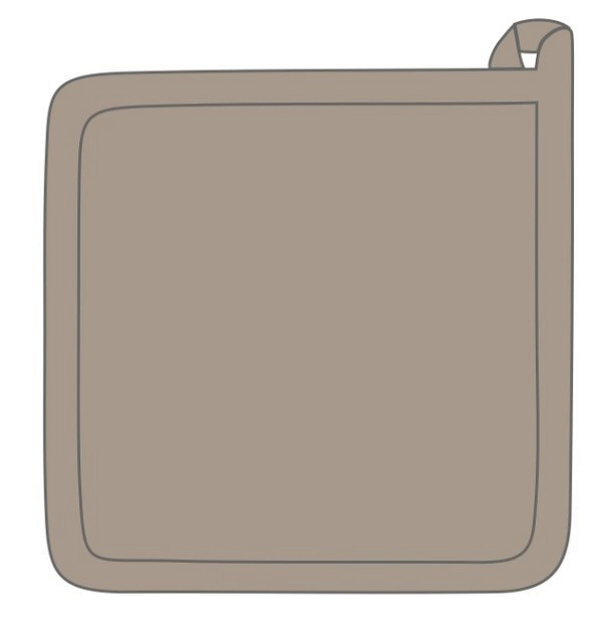 KUCHYNSKÁ LAPKA  - taupe, textil (20/20cm) - Esposa