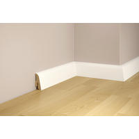 SOCKELLEISTE, Weiss RAL 9016  - KONVENTIONELL, Holz (250/4/1,8cm) - Tilo