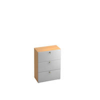 HÄNGEREGISTERELEMENT Silberfarben, Ahornfarben  - Silberfarben/Ahornfarben, KONVENTIONELL, Holzwerkstoff/Kunststoff (80/110/42cm) - Venda