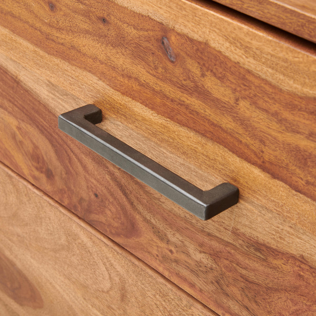 KOMODA   175/49/40 cm   antracit, prirodne boje  - prirodne boje/antracit, Lifestyle, staklo/metal (175/49/40cm) - MID.YOU