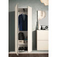 GARDEROBE 3-teilig  in 180/185/33 cm  - Sandfarben, Design, Glas/Holzwerkstoff (180/185/33cm) - Moderano