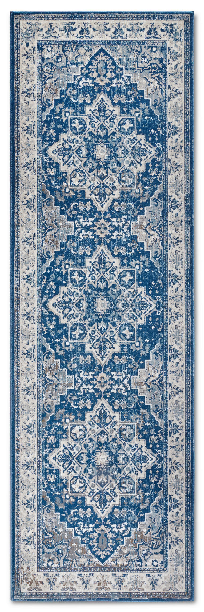 LÄUFER 80/240 cm Kollektion 1869 Blau, Creme  - Blau/Creme, Design, Kunststoff/Textil (80/240cm) - Villeroy & Boch