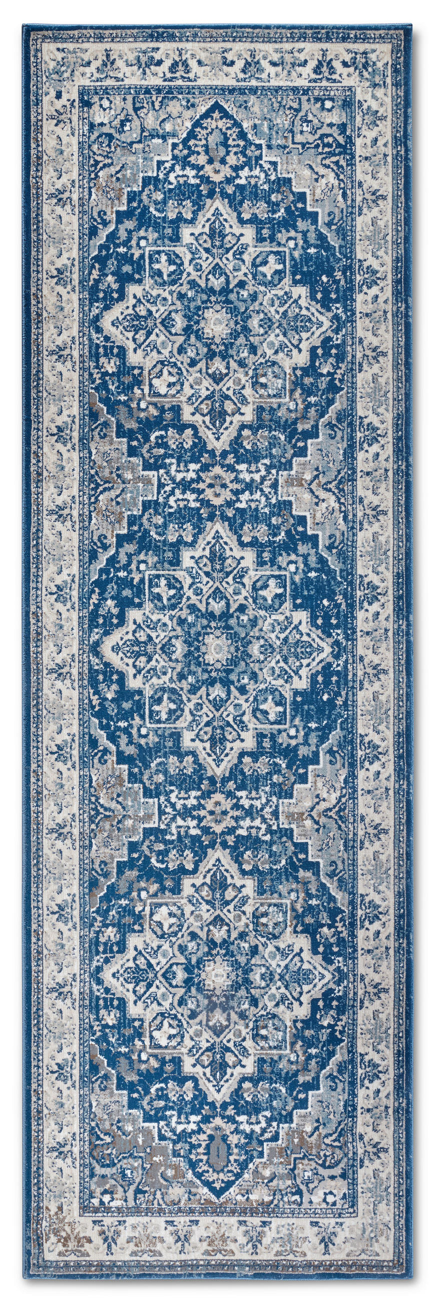 LÄUFER 80/240 cm Kollektion 1869 Blau, Creme  - Blau/Creme, Design, Kunststoff/Textil (80/240cm) - Villeroy & Boch