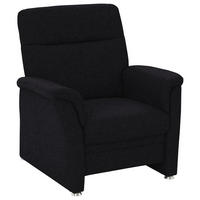 SESSEL Flachgewebe Anthrazit  - Anthrazit/Alufarben, Konventionell, Textil/Metall (90/100/89cm) - Beldomo Comfort
