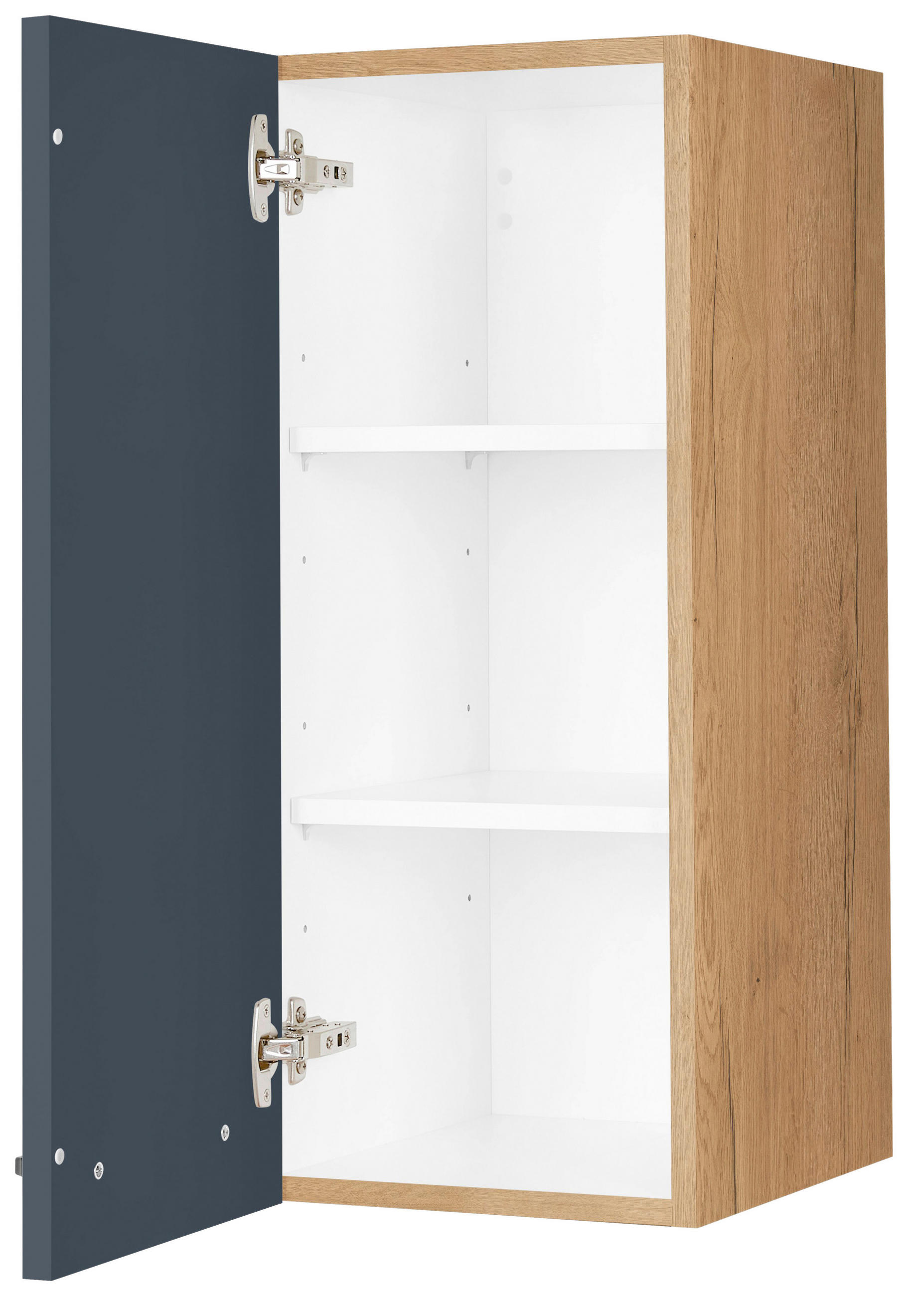 KÜCHENOBERSCHRANK 30/72/35 cm  in Blau, Eichefarben  - Blau/Eichefarben, MODERN, Holzwerkstoff/Metall (30/72/35cm) - Nobilia