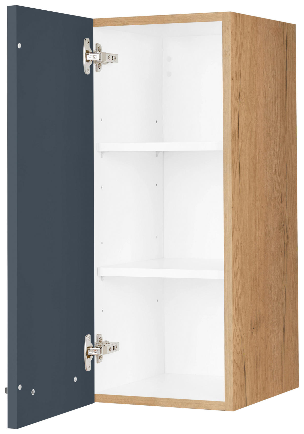 KÜCHENOBERSCHRANK 30/72/35 cm  in Blau, Eichefarben  - Blau/Eichefarben, MODERN, Holzwerkstoff/Metall (30/72/35cm) - Nobilia