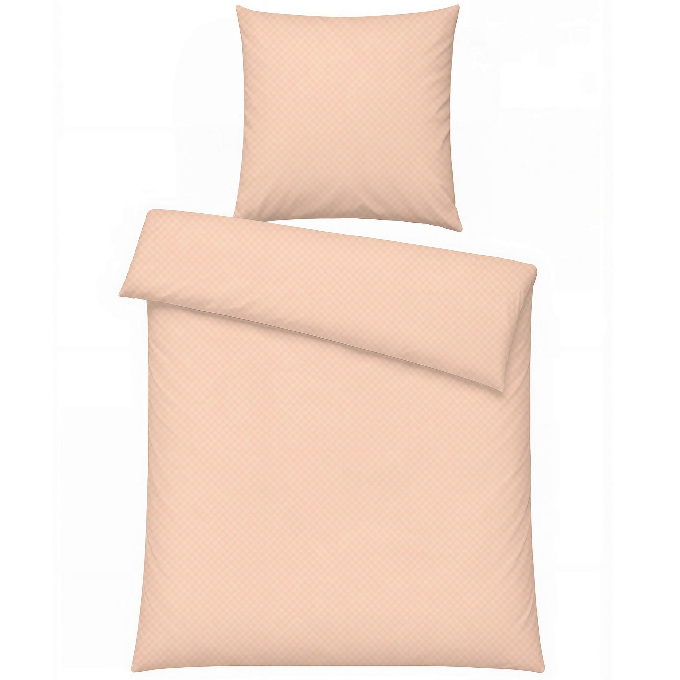 BETTWÄSCHE 135/200 cm  - Lachsfarben, Basics, Textil (135/200cm)