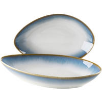 SCHÜSSELSET La Sinfonia 2-teilig  - Weiß/Hellblau, Basics, Keramik (35/9,7/24cm) - Mäser
