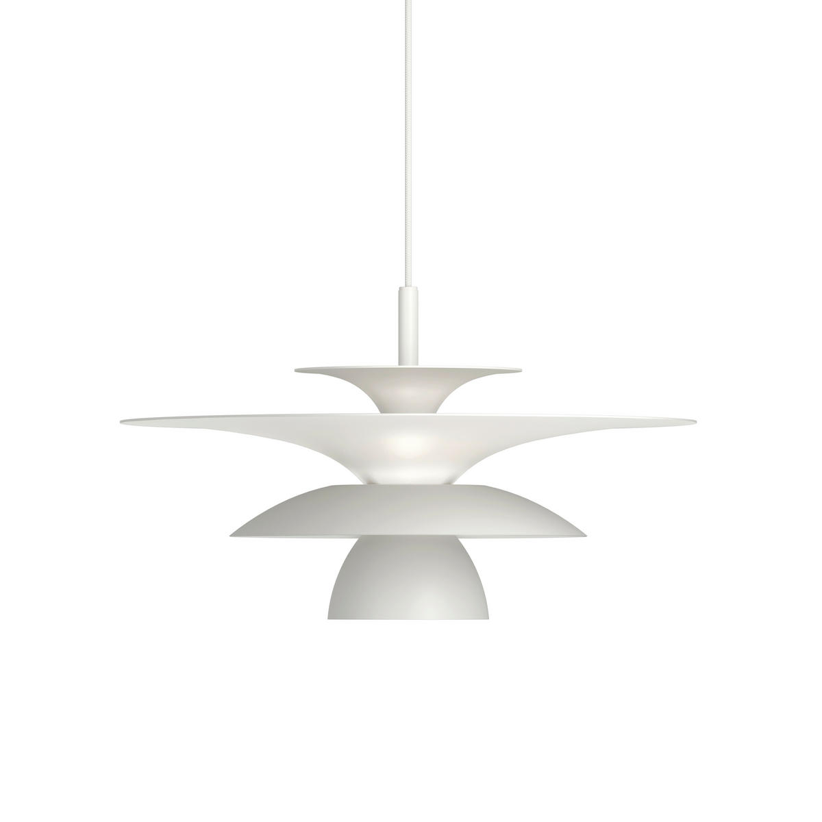 HÄNGELEUCHTE 38/16,5 cm  - Weiß, Design, Metall (38/16,5cm) - Belid