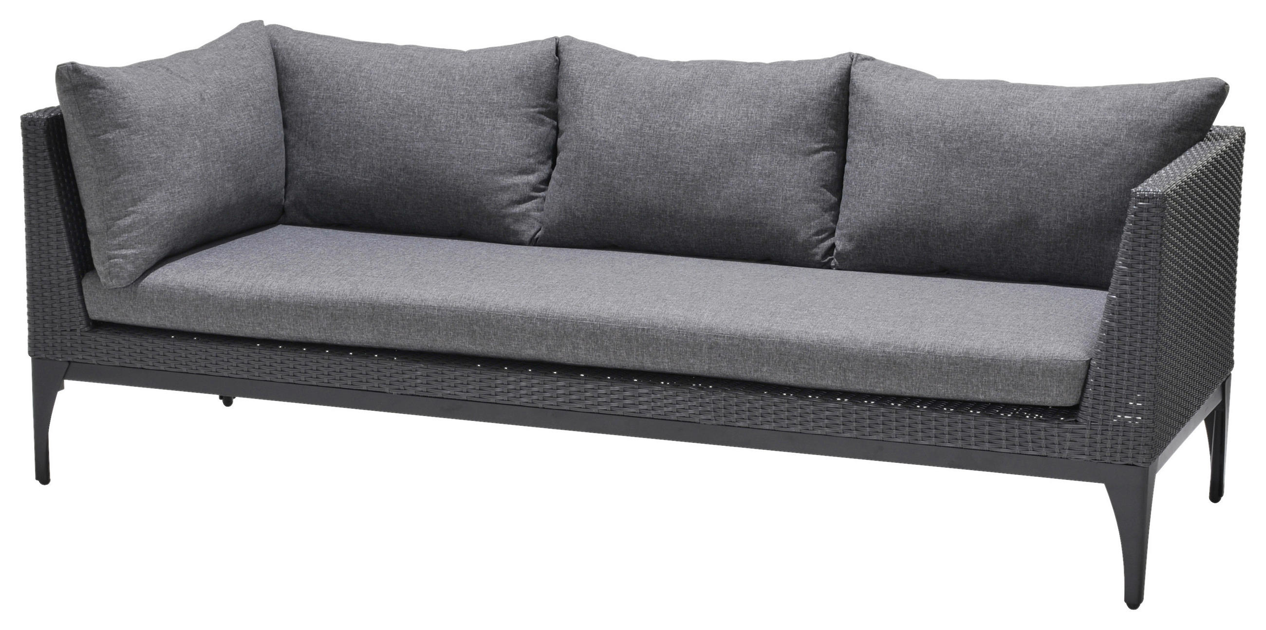 Loungesofa Infinity Aus Kunststoffgeflecht Mit Kissen