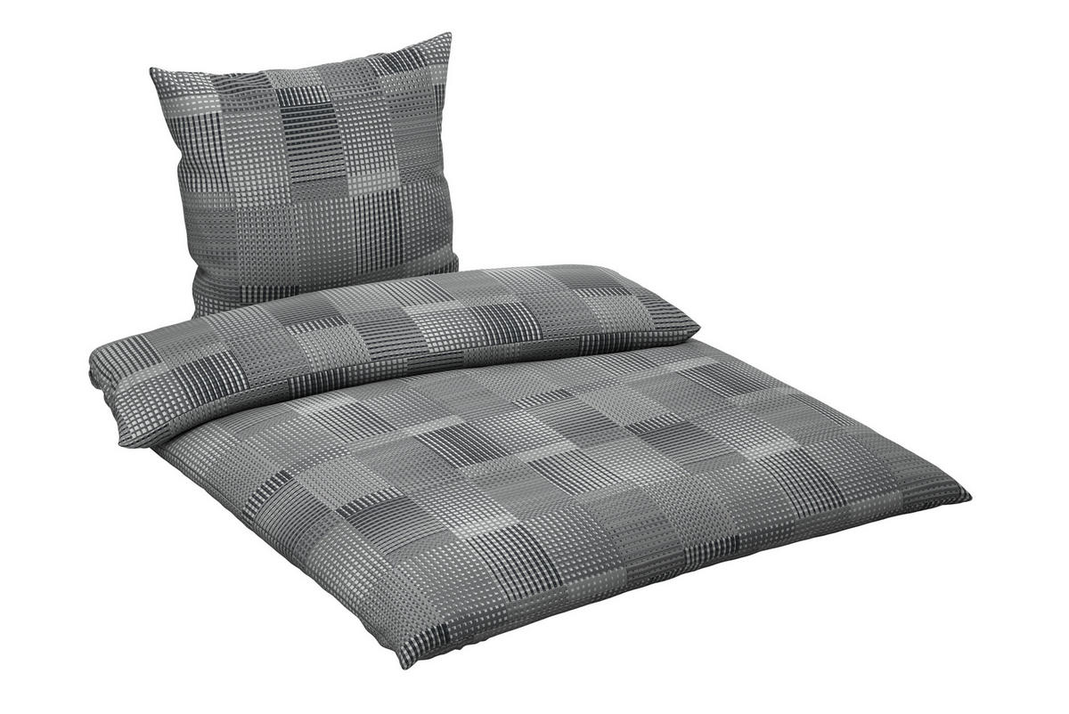 BETTWÄSCHE Flanell 135/200 cm  - Grau, Textil (135/200cm) - Novel