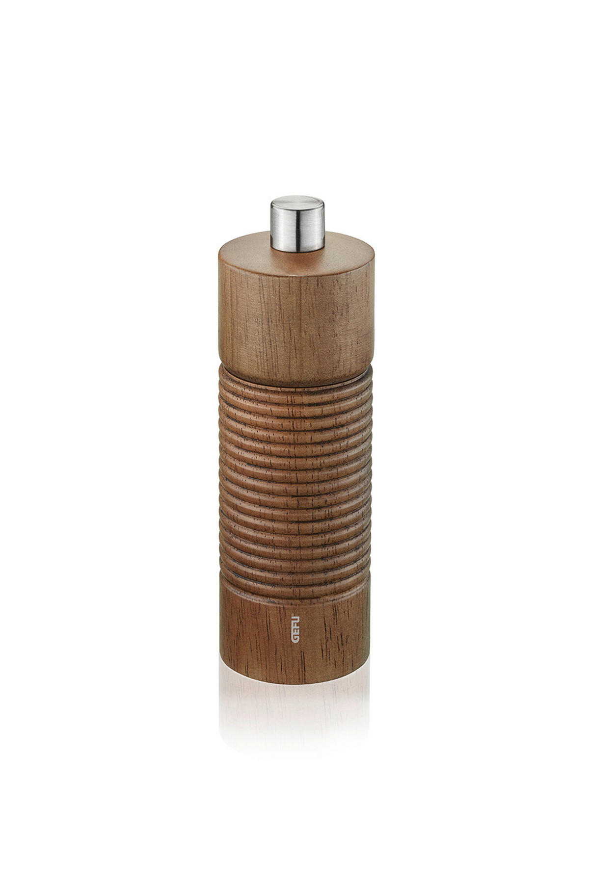 SALZ- ODER PFEFFERMÜHLE 4,5/14 cm   - Alufarben/Braun, Design, Holz/Keramik (4,5/14cm) - Gefu