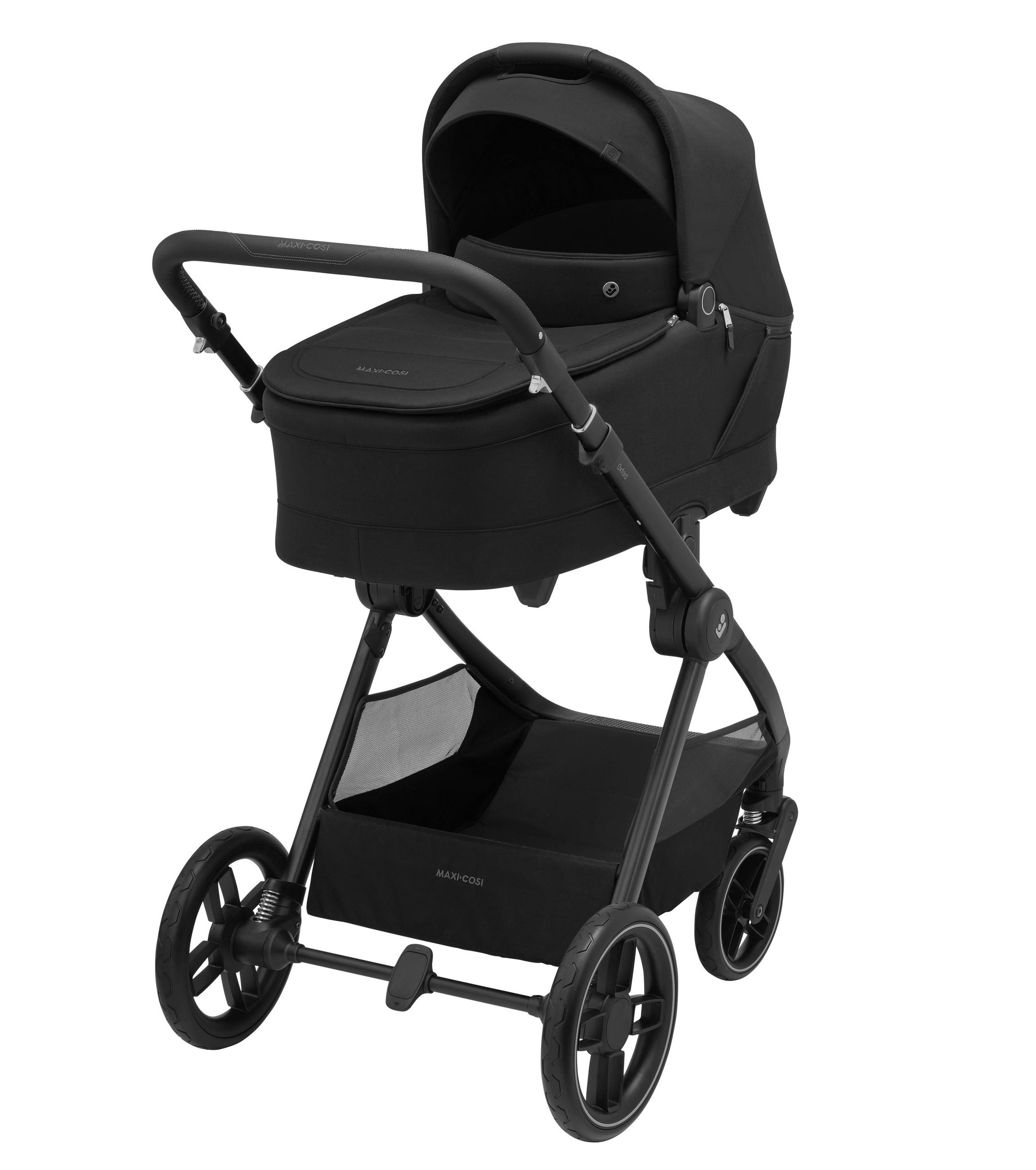 KINDERWAGENSET  Oxford Plus Bundle  Twillic Black  - Schwarz, Basics - Maxi-Cosi