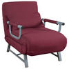 SCHLAFSESSEL in Flachgewebe Rot  - Rot/Grau, Modern, Textil/Metall (64/95/78cm) - MID.YOU