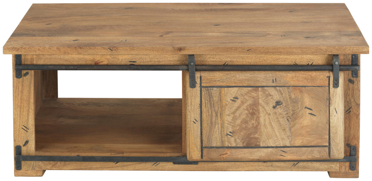 KONFERENČNÍ STOLEK, antracitová, přírodní barvy, dřevo, 120/45/70 cm - přírodní barvy/antracitová, Lifestyle, kov/dřevo (120/45/70cm) - MID.YOU