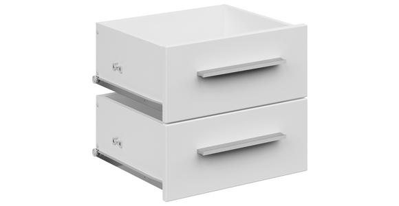 SCHUBKASTENEINSATZ 36,4/34,1/36,6 cm - Weiß Hochglanz, KONVENTIONELL, Holzwerkstoff (36,4/34,1/36,6cm) - Voleo