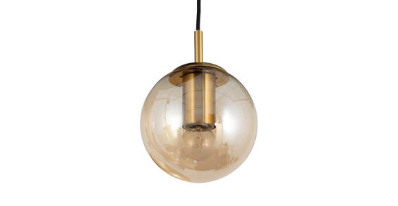 HÄNGELEUCHTE 62/135 cm  - Bernsteinfarben, Trend, Glas/Metall (62/135cm) - Novel