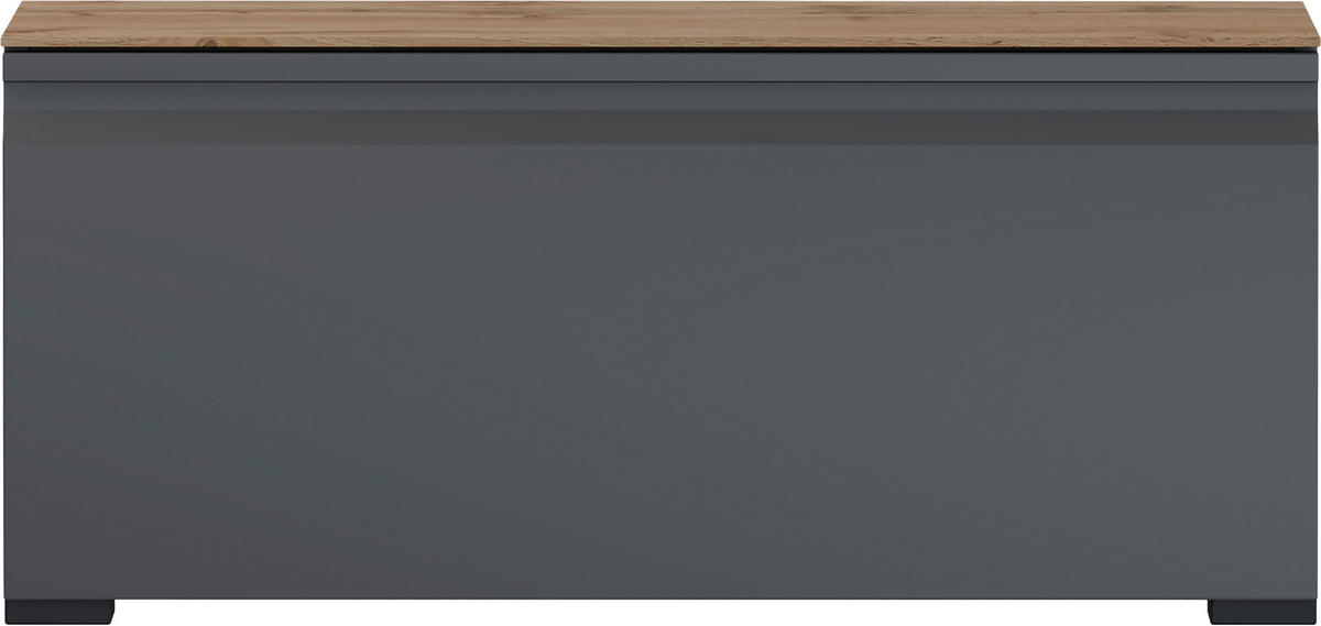 KLUPA ZA PREDSOBLJE  antracit, boje hrasta  drvni materijal  - boje hrasta/crna, Design, drvni materijal/plastika (93/42/36cm) - Dieter Knoll