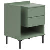 NACHTKÄSTCHEN 50/62/38 cm  in Salbeigrün  - Salbeigrün/Graphitfarben, Design, Holzwerkstoff/Kunststoff (50/62/38cm) - Lomoco