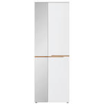 GARDEROBENSCHRANK Memphis  in 65/192/38 cm  - Schwarz/Weiß, Design, Glas/Holzwerkstoff (65/192/38cm) - Voleo