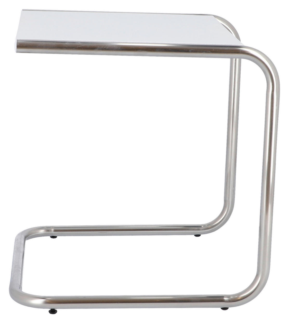 GARTENBEISTELLTISCH 40/40/40 cm Metall quadratisch  - Alufarben/Weiß, Basics, Metall (40/40/40cm) - FIAM