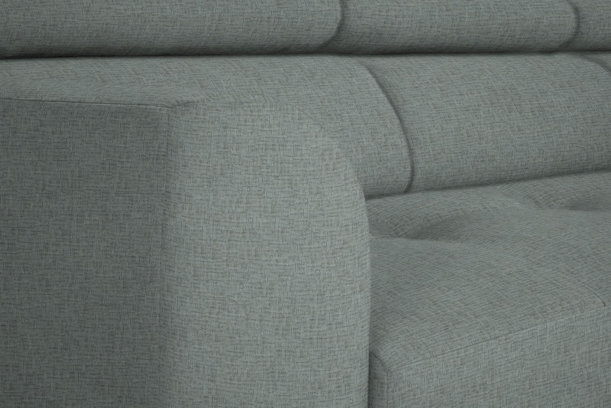 ECKSOFA  in Chenille Silberfarben  280/205 cm  - Silberfarben/Schwarz, Design, Textil/Metall (280/205cm) - Xora