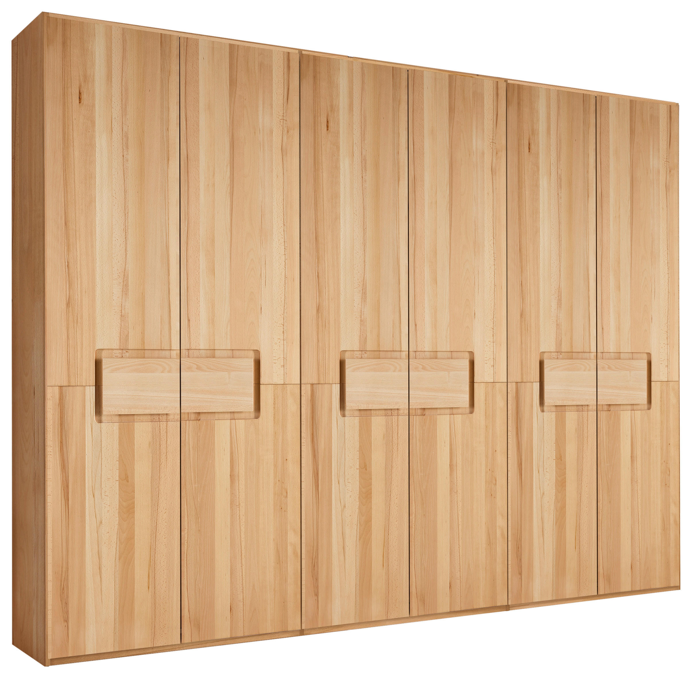 DREHTÜRENSCHRANK 302/223/62 cm,  in Buchefarben, 6-türig  - Buchefarben, MODERN, Holz (302/223/62cm) - MID.YOU