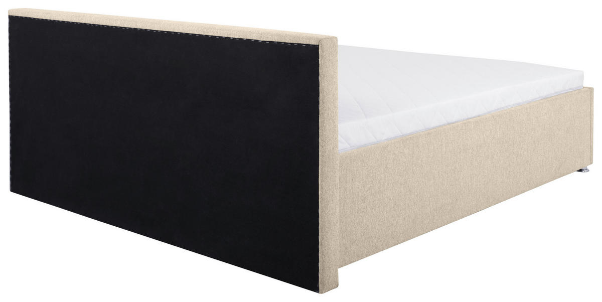 POLSTERBETT Lattenrost, Bettkasten, Matratze 160/200 cm  in Beige  - Beige, MODERN, Holz/Kunststoff (160/200cm) - MID.YOU