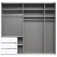 SCHWEBETÜRENSCHRANK  in Sahara  - Schwarz/Sahara, KONVENTIONELL, Glas/Holzwerkstoff (250/236/65cm) - Hom`in
